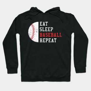 Eat Sleep Baseball Repeat Funny Gift Hoodie
